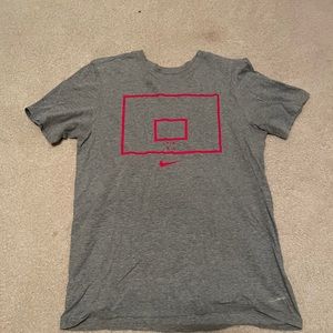Simple Gray Nike Basketball T-Shirt